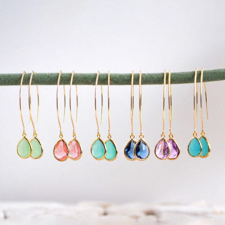 Bridesmaid Earrings. Bridal Dangle Drop Earrings. Wedding Gift