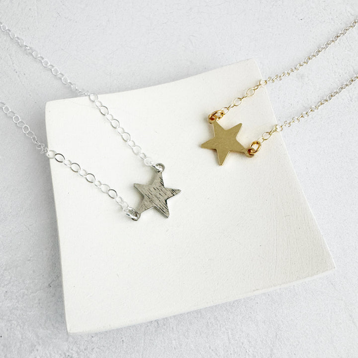 Dainty Star Necklace in 14k Gold Filled and Sterling Silver