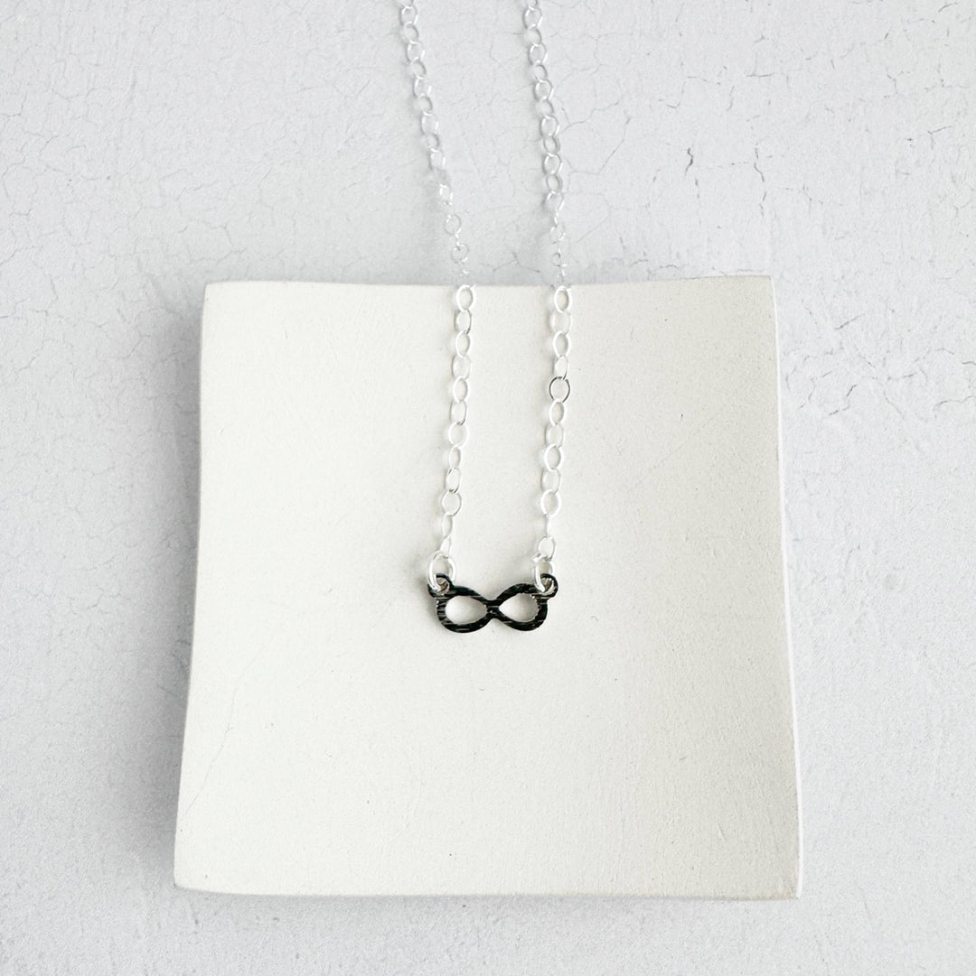 Infinity Layering Necklace in Sterling Silver