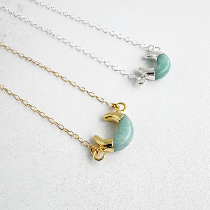 Small Amazonite Horn Necklace