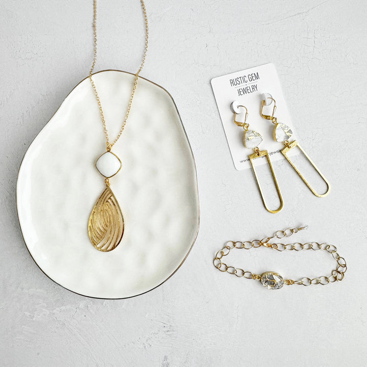 White Stone Jewelry Bundle