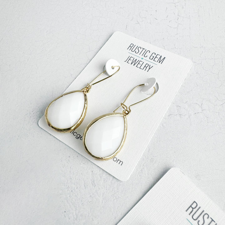 White Stone Earrings Bundle