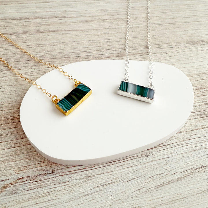 Botswana Agate Bar Necklace