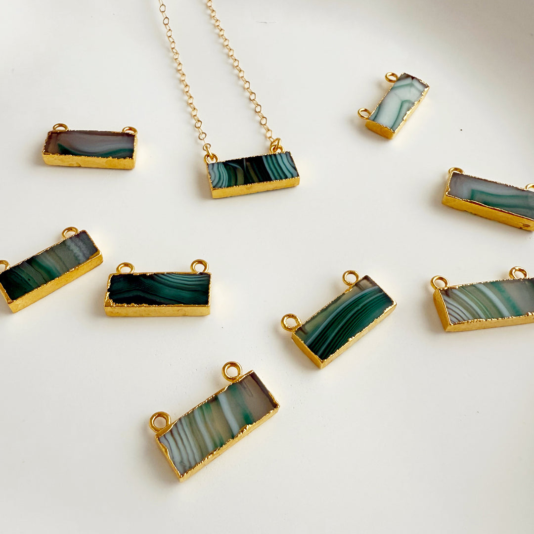 Botswana Agate Bar Necklace