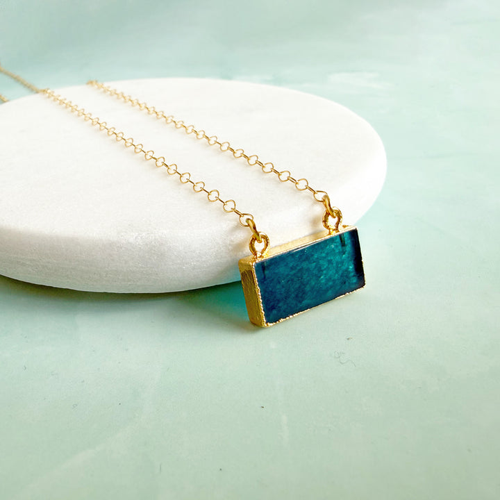 Apatite Bar Necklace
