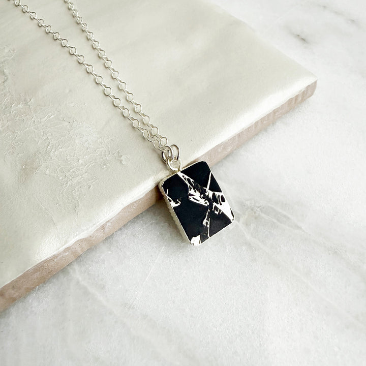 Freeform Black Mojave Slice Necklace