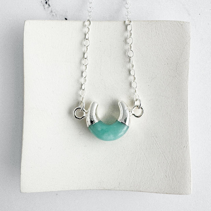 Small Amazonite Horn Necklace