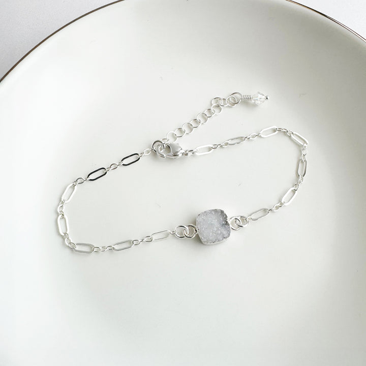 Gemstone Chain Bracelet in Sterling Silver