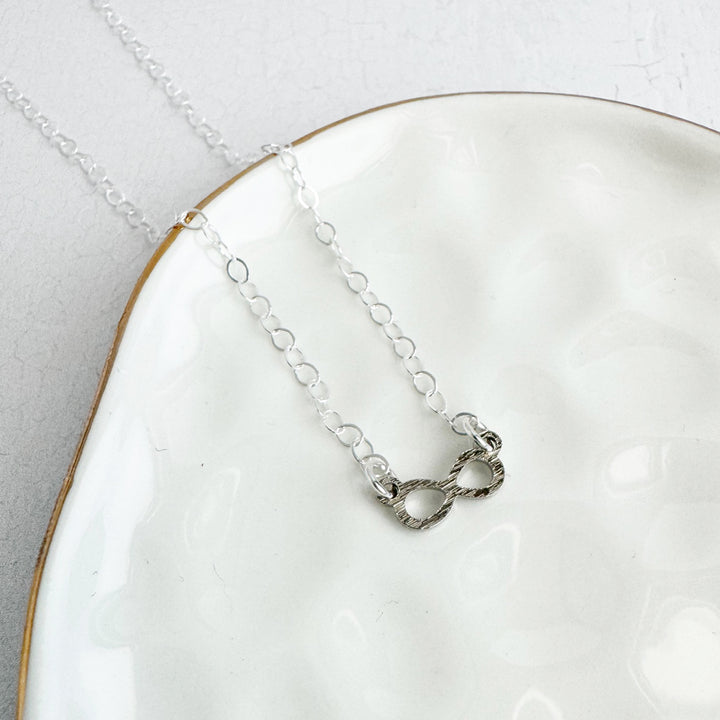 Infinity Layering Necklace in Sterling Silver