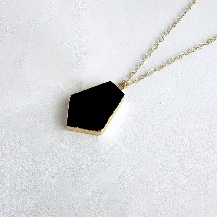 Geometric Stone Pendant Necklaces Bundle