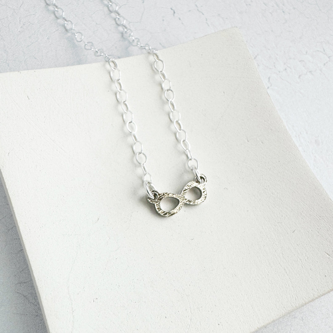 Infinity Layering Necklace in Sterling Silver