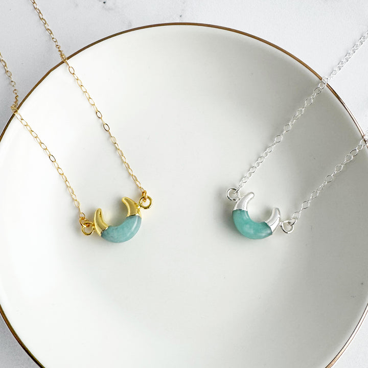 Small Amazonite Horn Necklace
