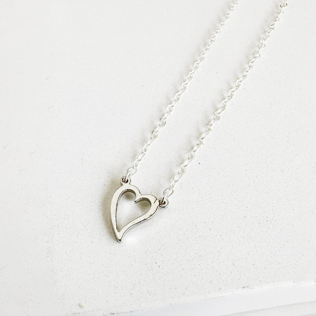 Dainty Charm Choker Necklace in Sterling Silver