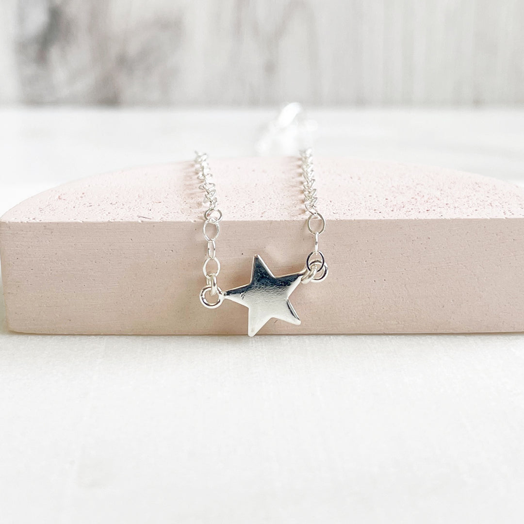 Dainty Star Necklace in Silver or Gold