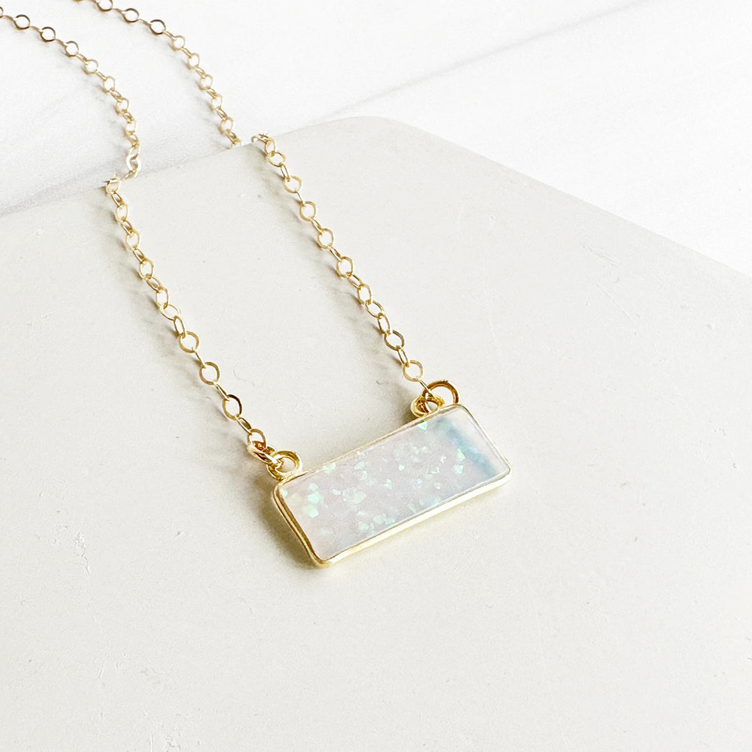 Ethiopian Opal Necklace in 14k Gold Filled or Sterling Silver