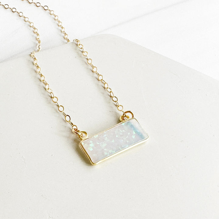 Ethiopian Opal Necklace in 14k Gold Filled or Sterling Silver